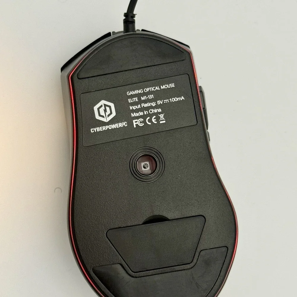 CyberPowerPC Elite M1-131 Wired RGB Gaming Optical Mouse USB Tested Working - Picture 5 of 14
